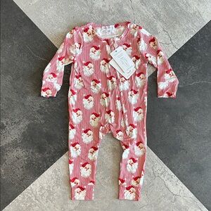 NWT - Mary Square Santa Baby PJ Onesie size 6-12 months